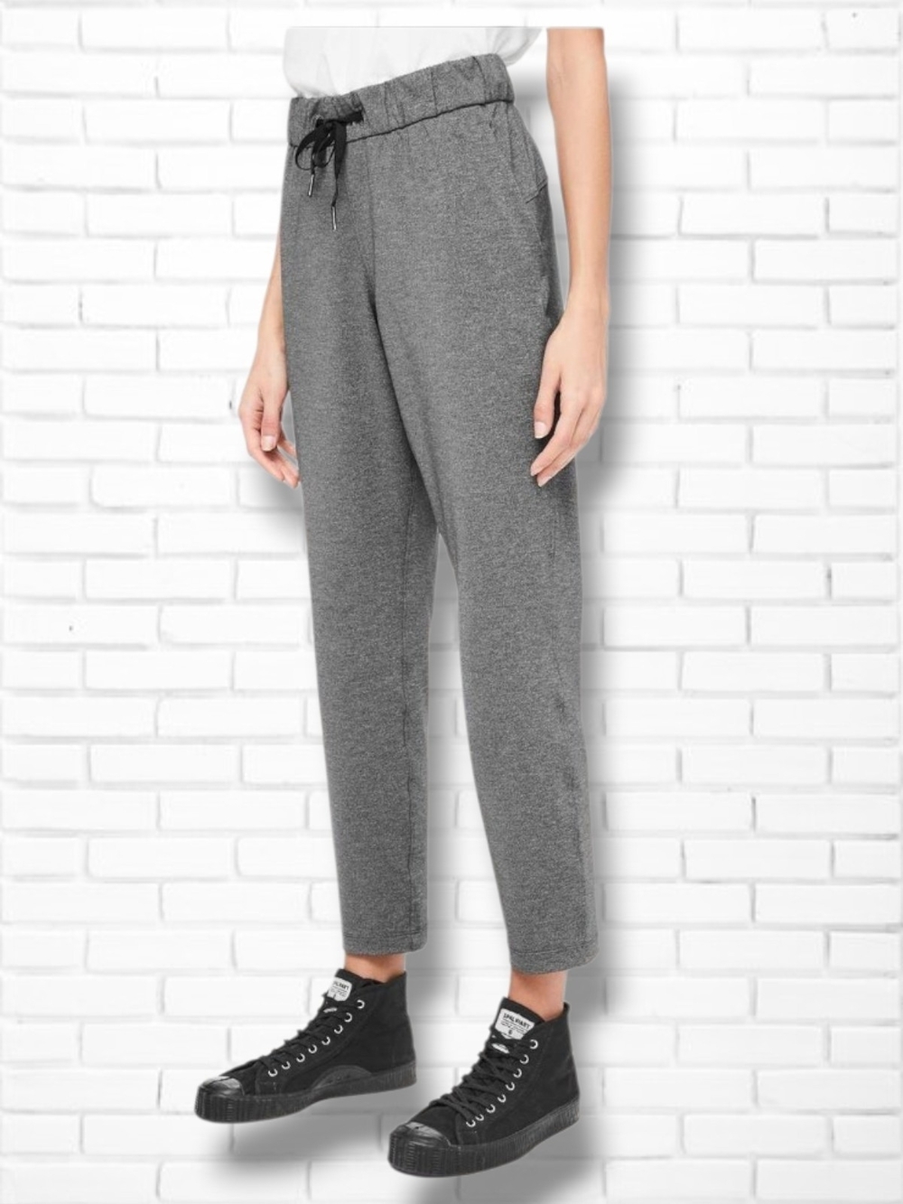 Lululemon On The Fly Pant *27" in Heathered Black Size 12